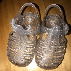 Clear Glitter Jelly Shoes (BABY)